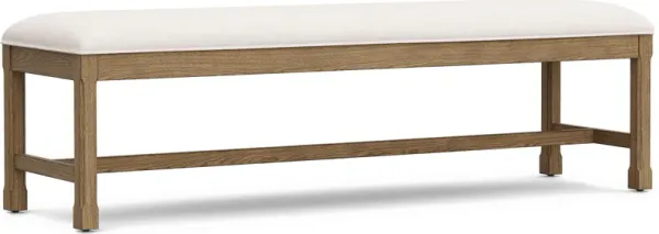 Telluride Brown Upholstered Bench