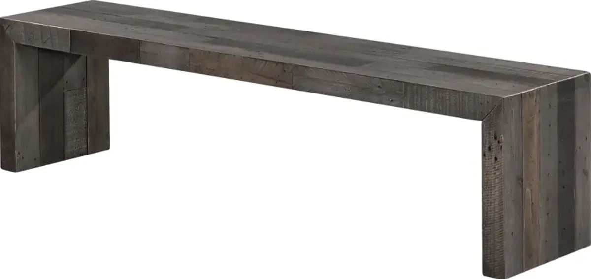 Wedgemere Large Gray Bench