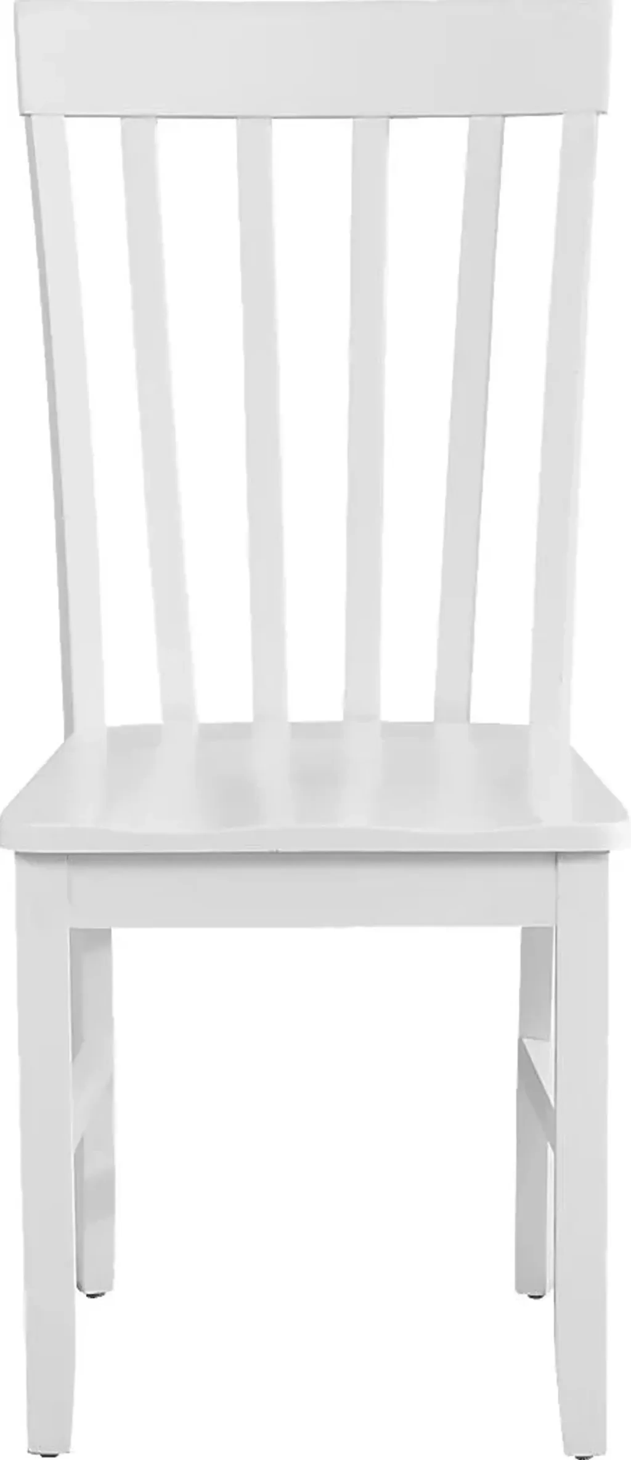 Concord White 5 Pc Storage Dining Room With White Slat Back Chairs ...