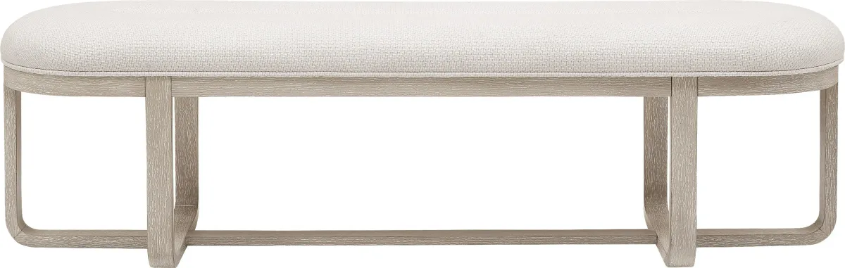 Canyon Light Gray Dining Bench