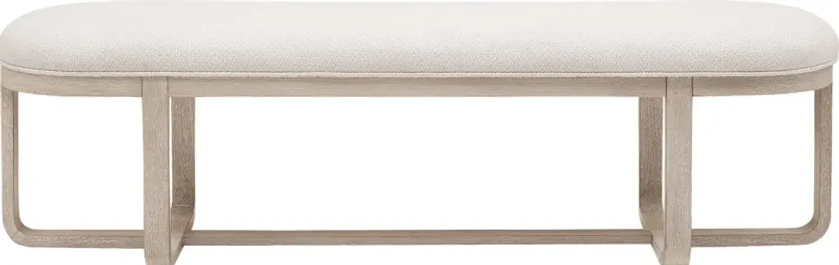 Canyon Light Gray Dining Bench