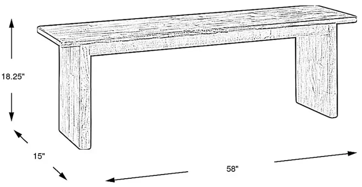 Surrey Ellis Brown Bench