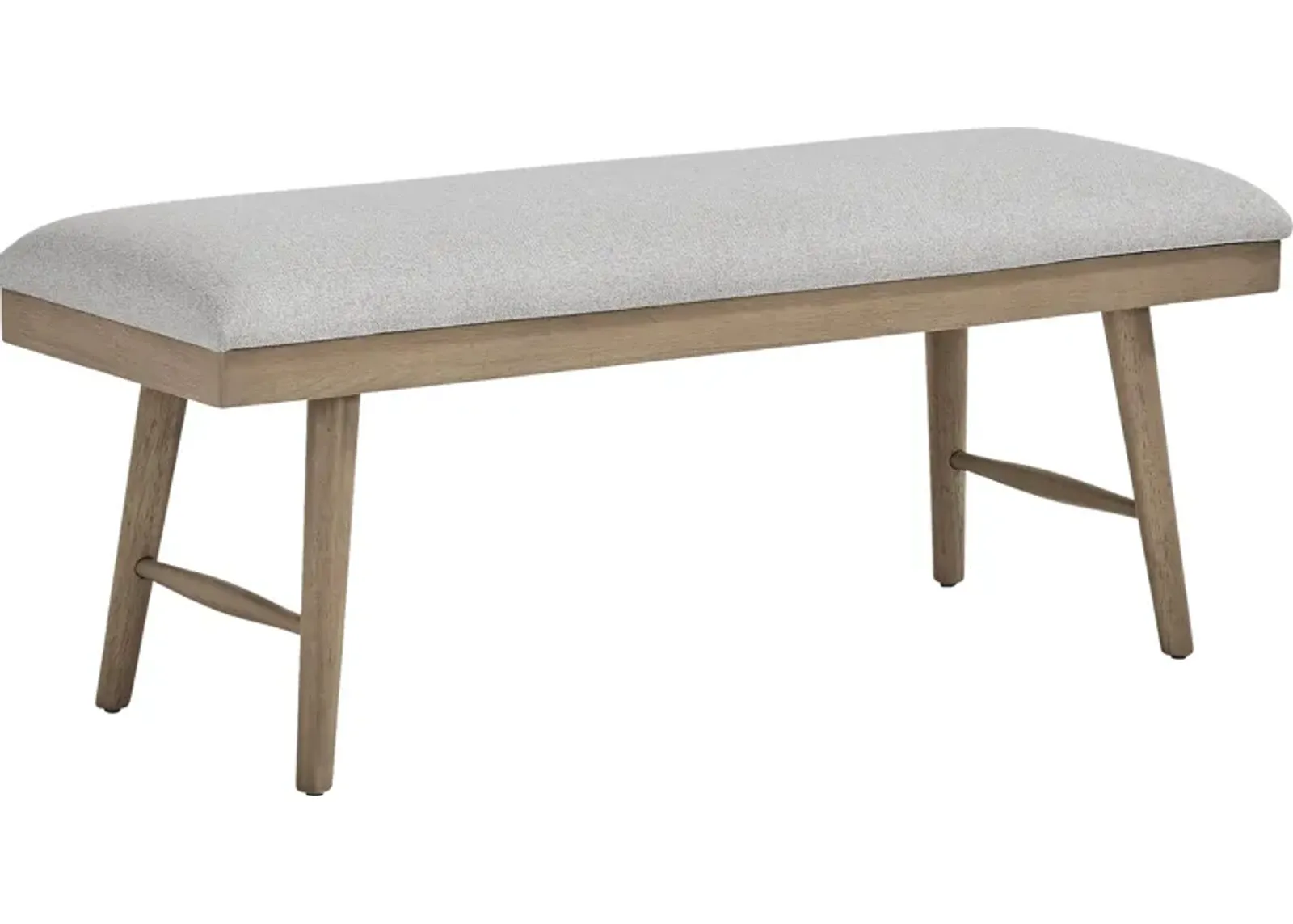 Winston Court Gray Upholstered Bench