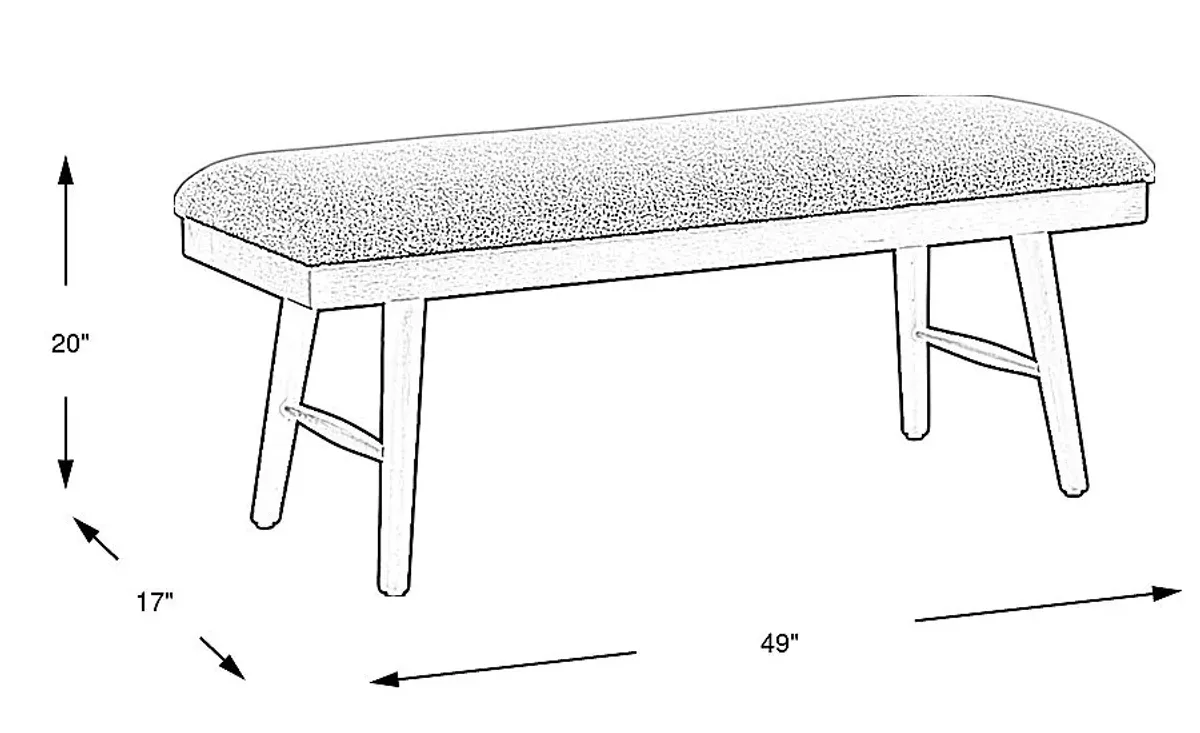 Viola Natural Bench