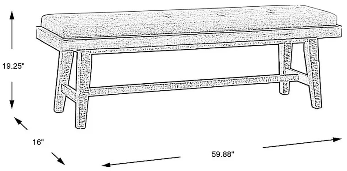 Hill Creek Natural Bench