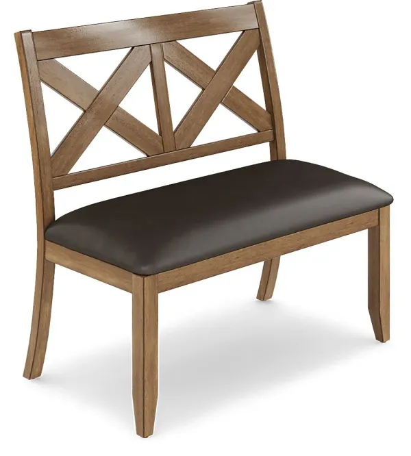 Acorn Cottage Brown Bench