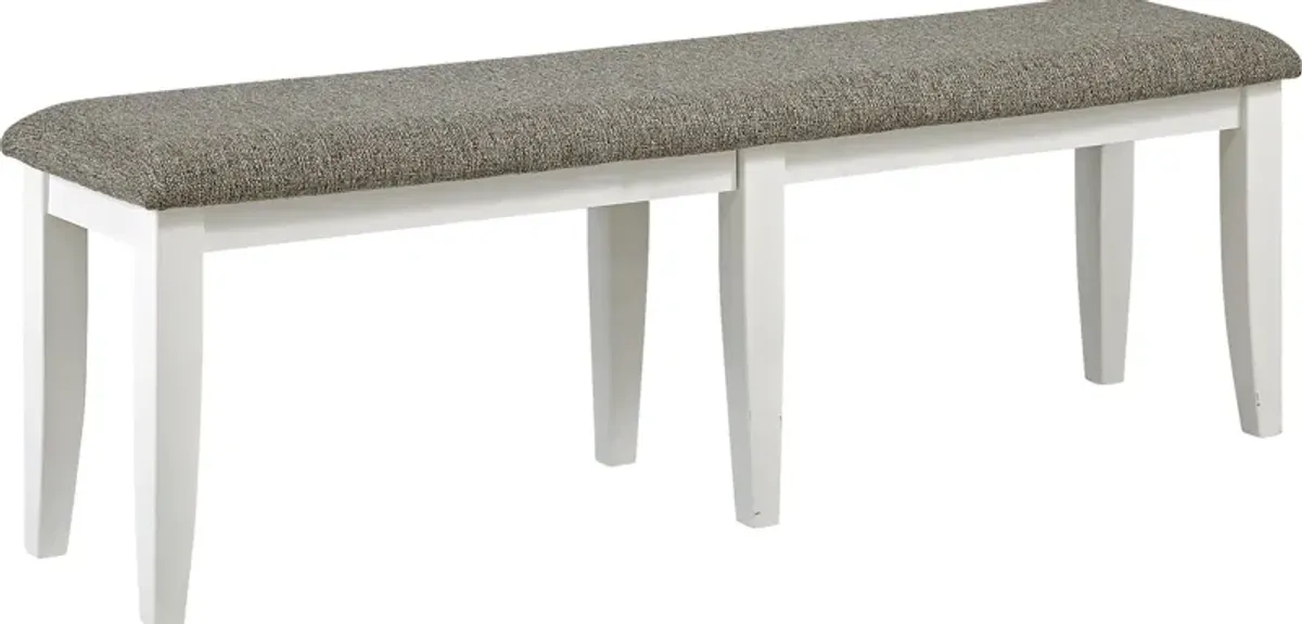 Hilton Head White Dining Bench