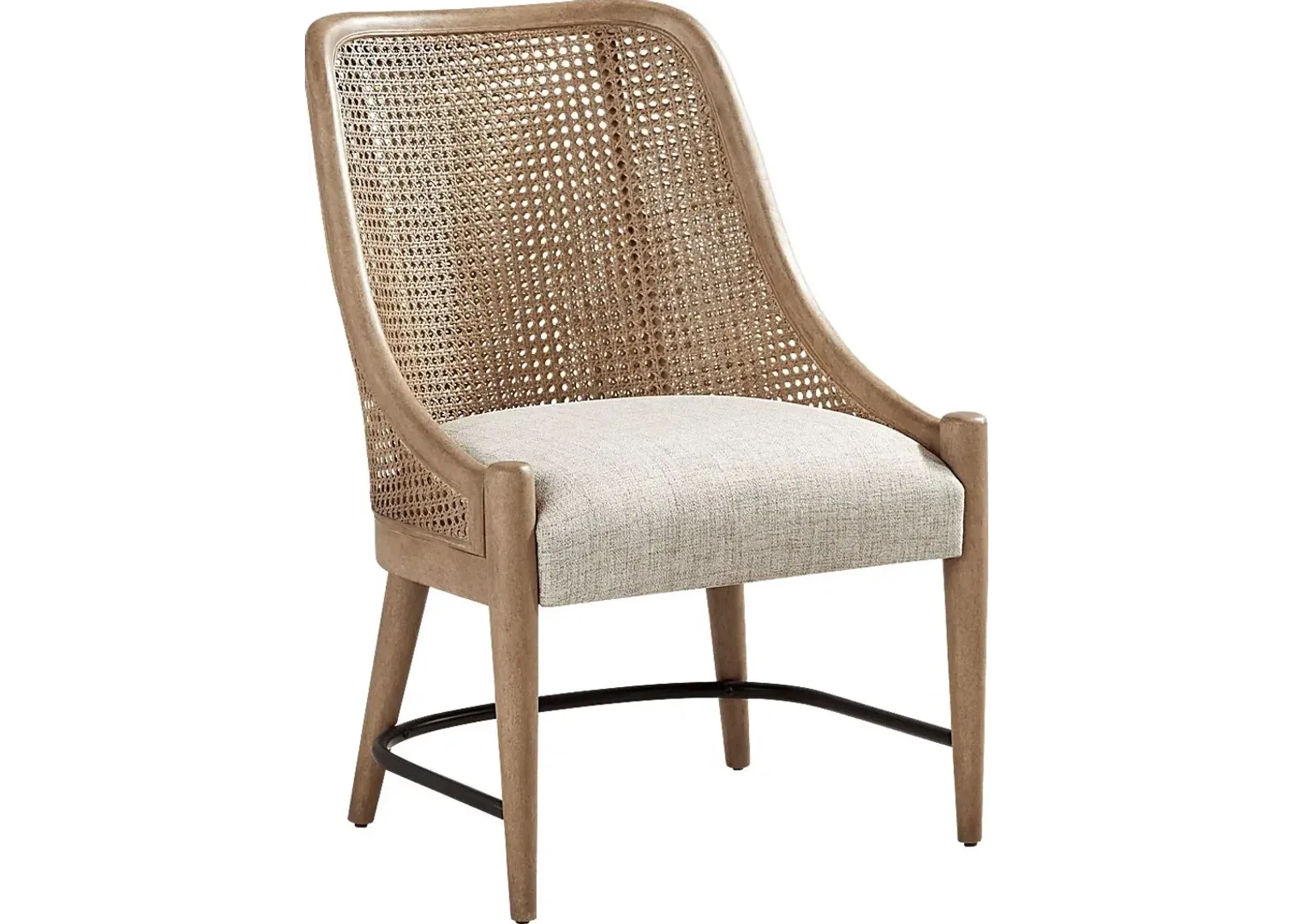 Oakwood Terrace Sand Cane Back Chair