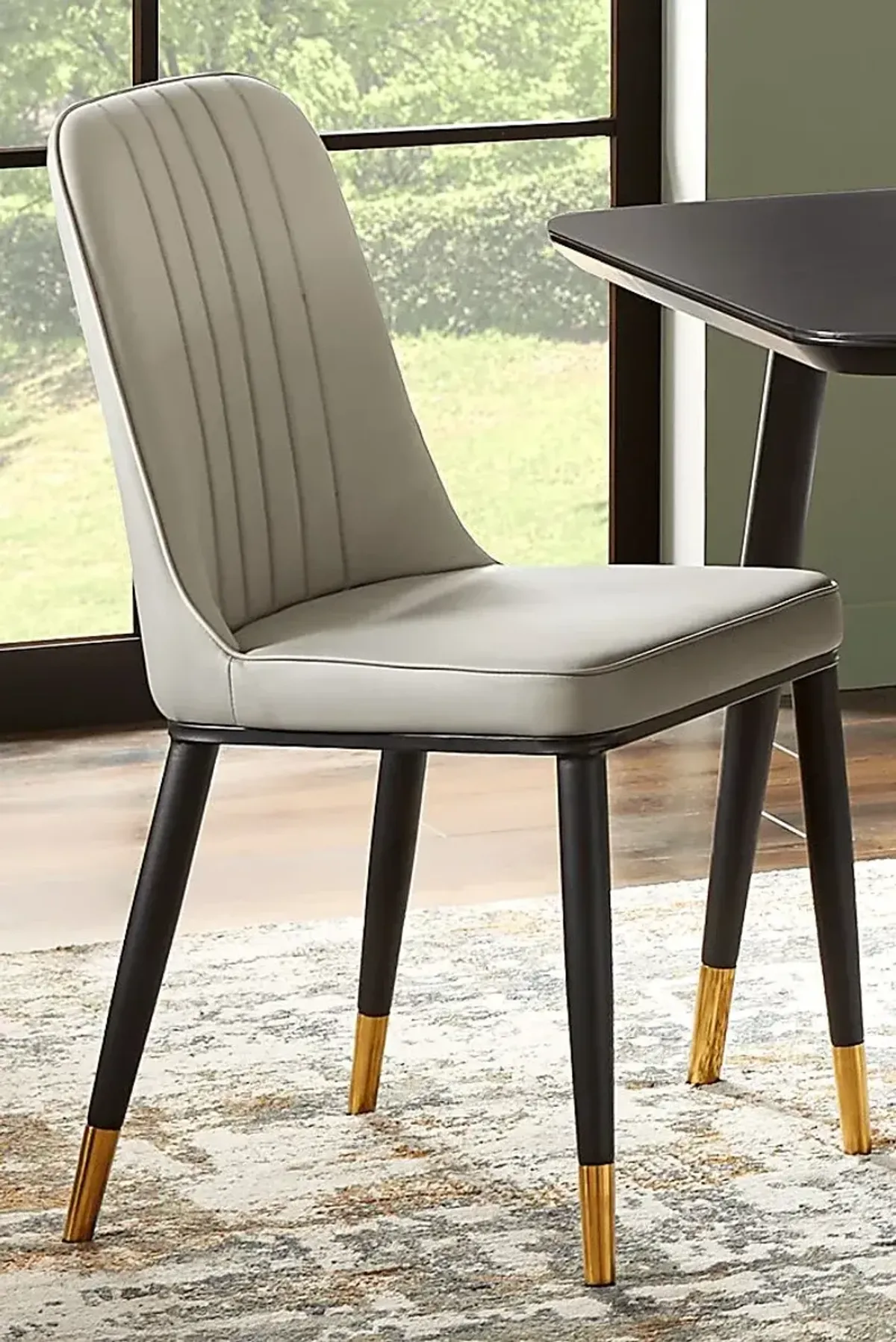 Portland Square Gray Dining Chair