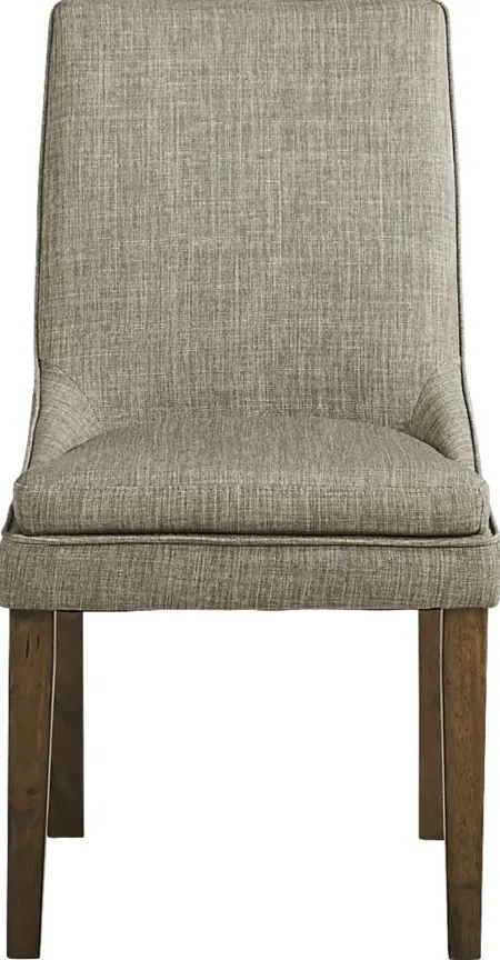 Hazelnut Woods Brown Upholstered Side Chair