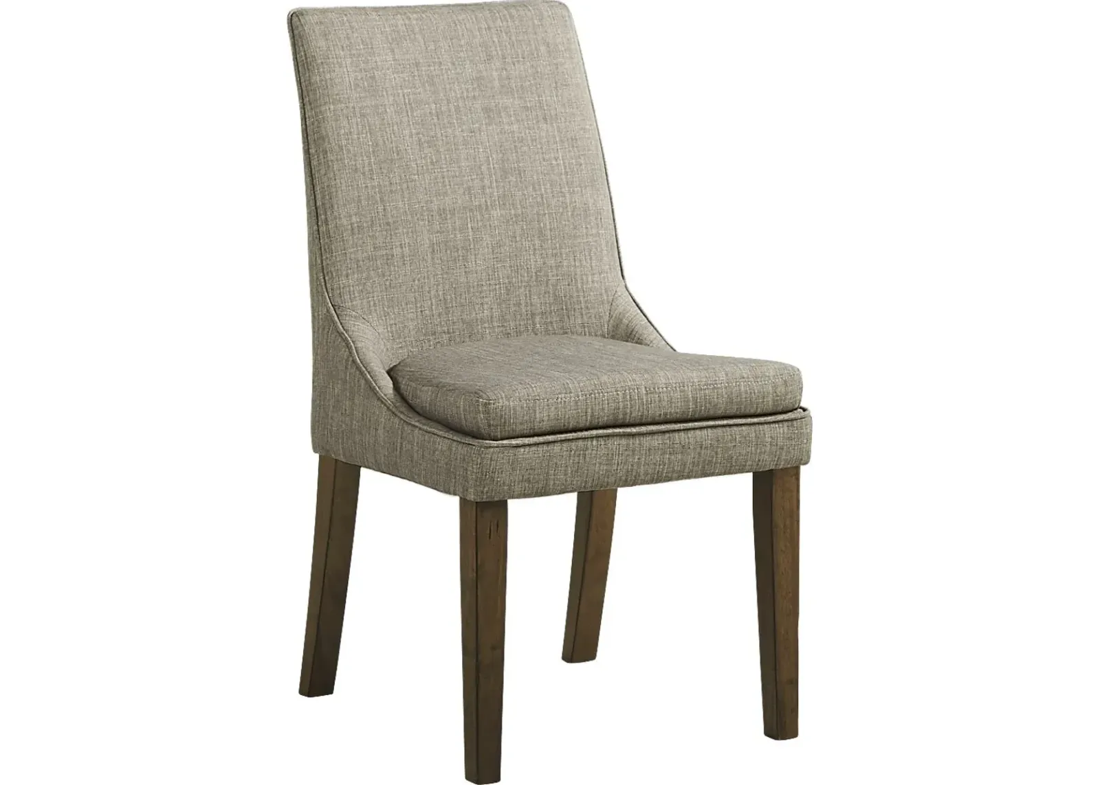 Hazelnut Woods Brown Upholstered Side Chair