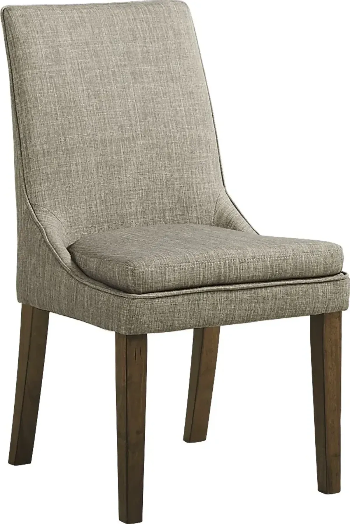 Hazelnut Woods Brown Upholstered Side Chair