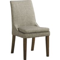Hazelnut Woods Brown Upholstered Side Chair