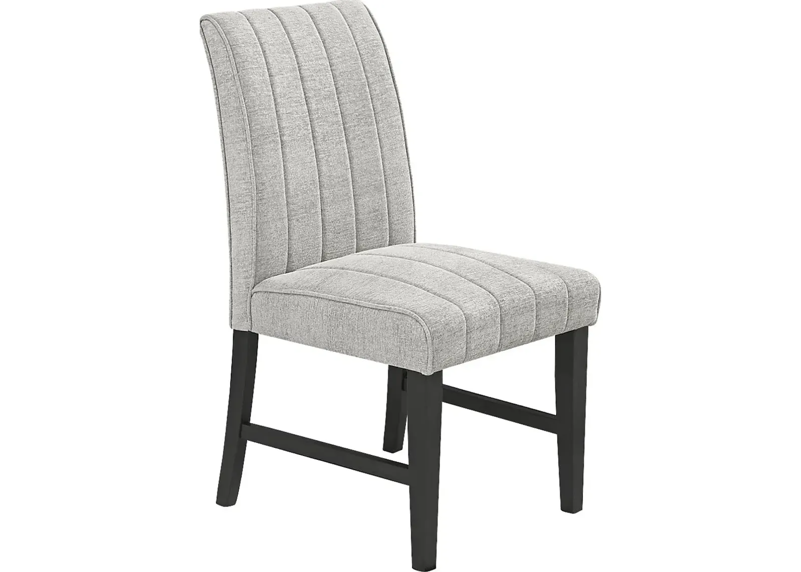 Kendall Gray Side Chair with Black Legs