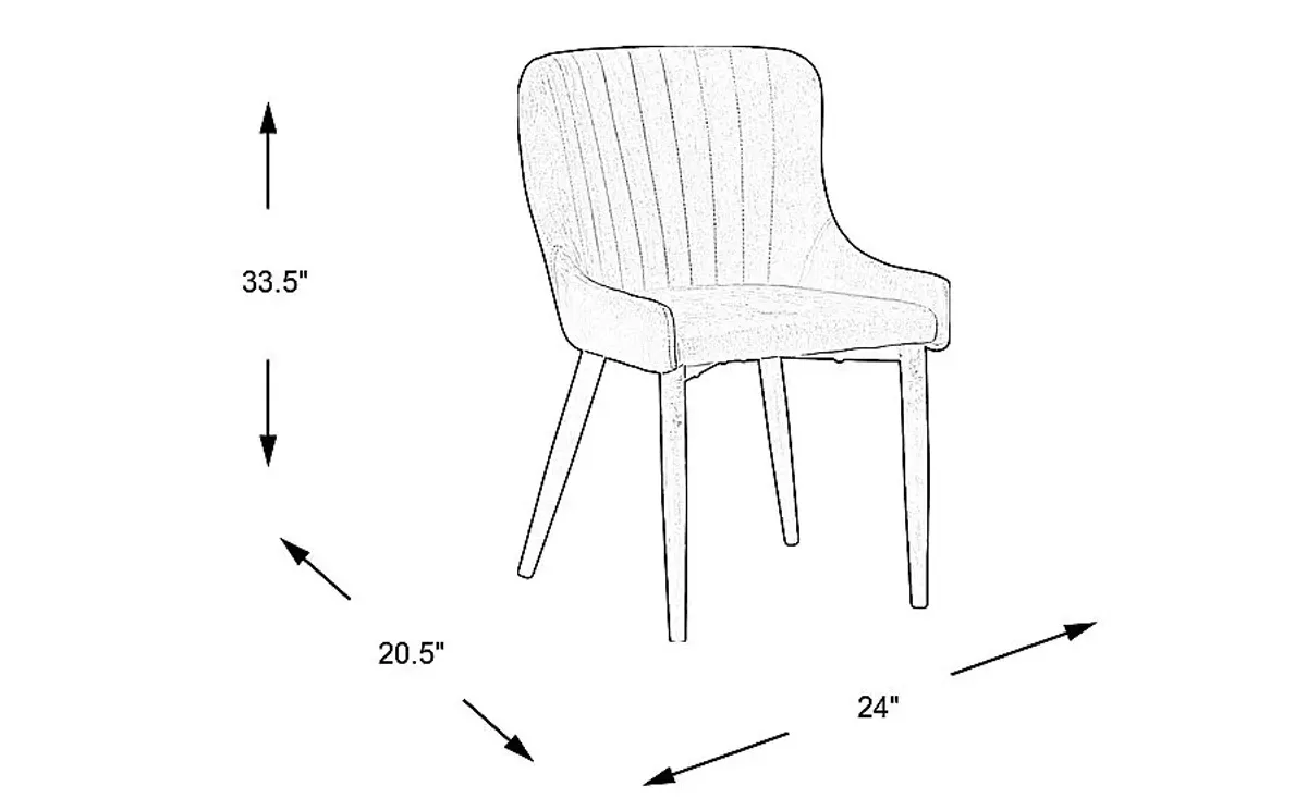 Emeric Bordeaux Side Chair