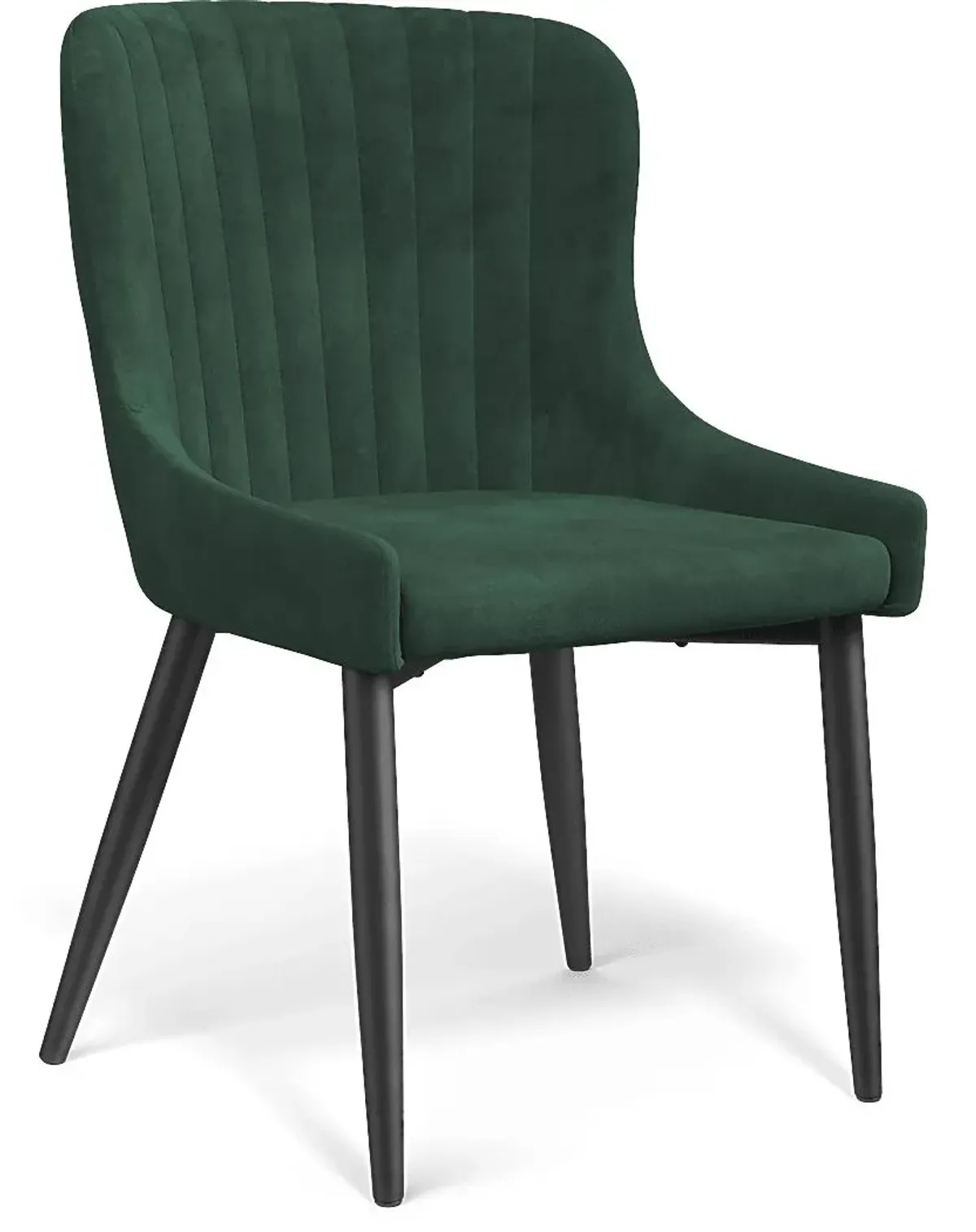 Bergen Boulevard Walnut 5 Pc Dining Room with Emerald Chairs