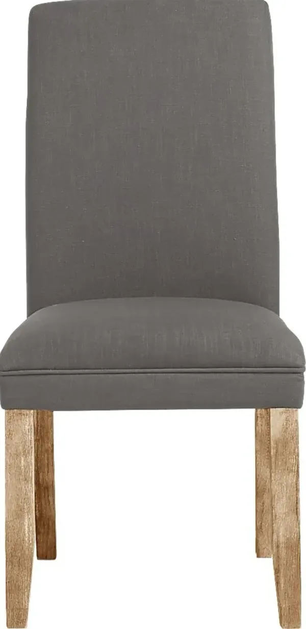 Tulip II Gray Upholstered Side Chair