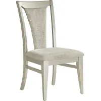 Crown Point Champagne Wood Frame Side Chair