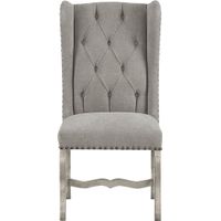 Cindy Crawford Home Pine Manor Gray Wingback Side Chair