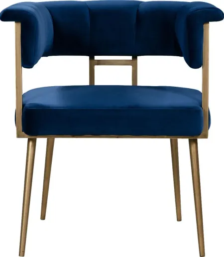 Myriah Navy Arm Chair