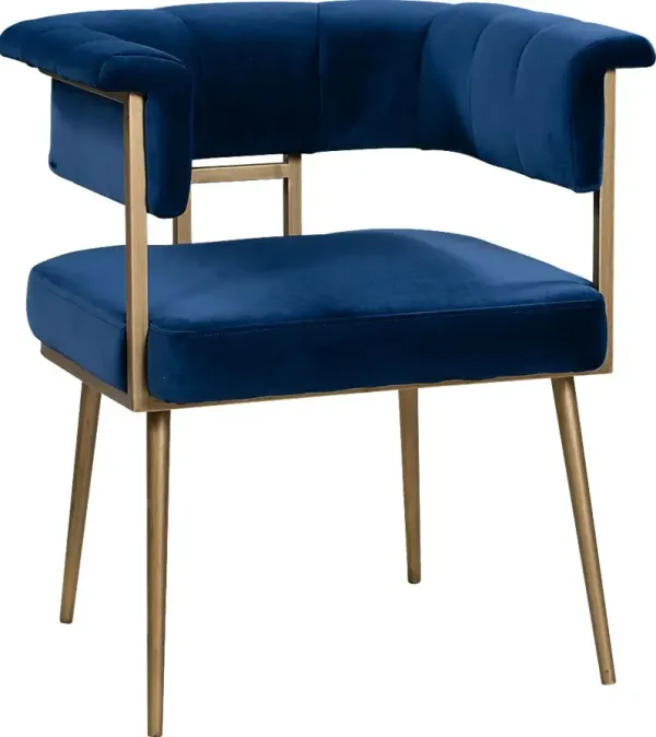 Myriah Navy Arm Chair