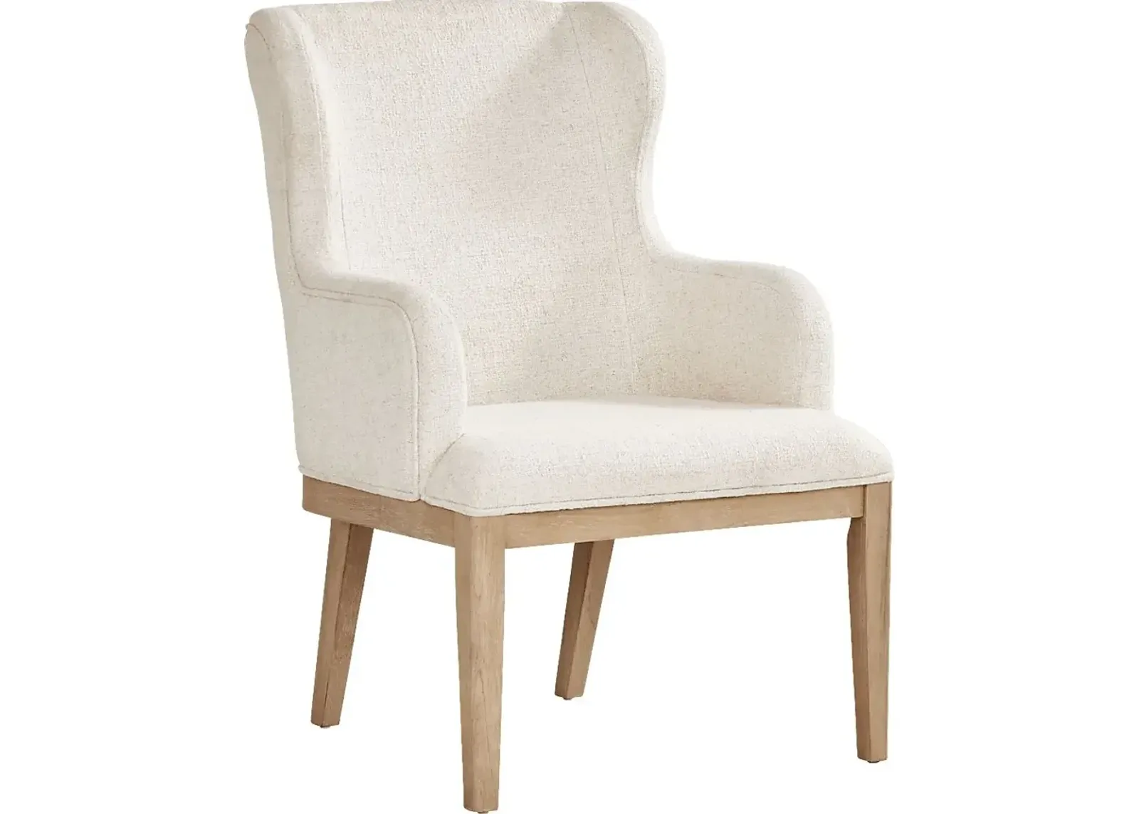 Callen Way Beige Upholstered Arm Dining Chair