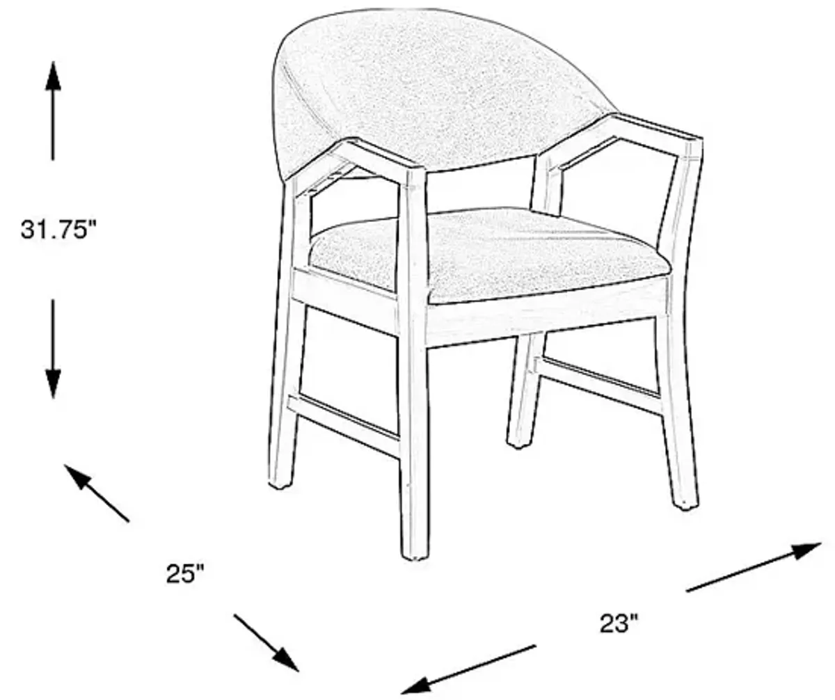 Palmetto Grove Brown Chair