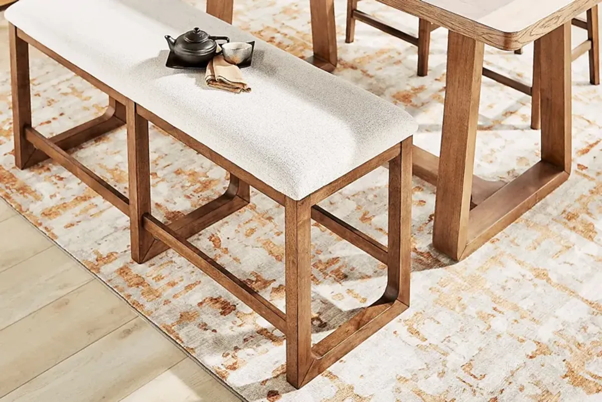 Holden Brown 6 Pc Counter Height Dining Room with Bench