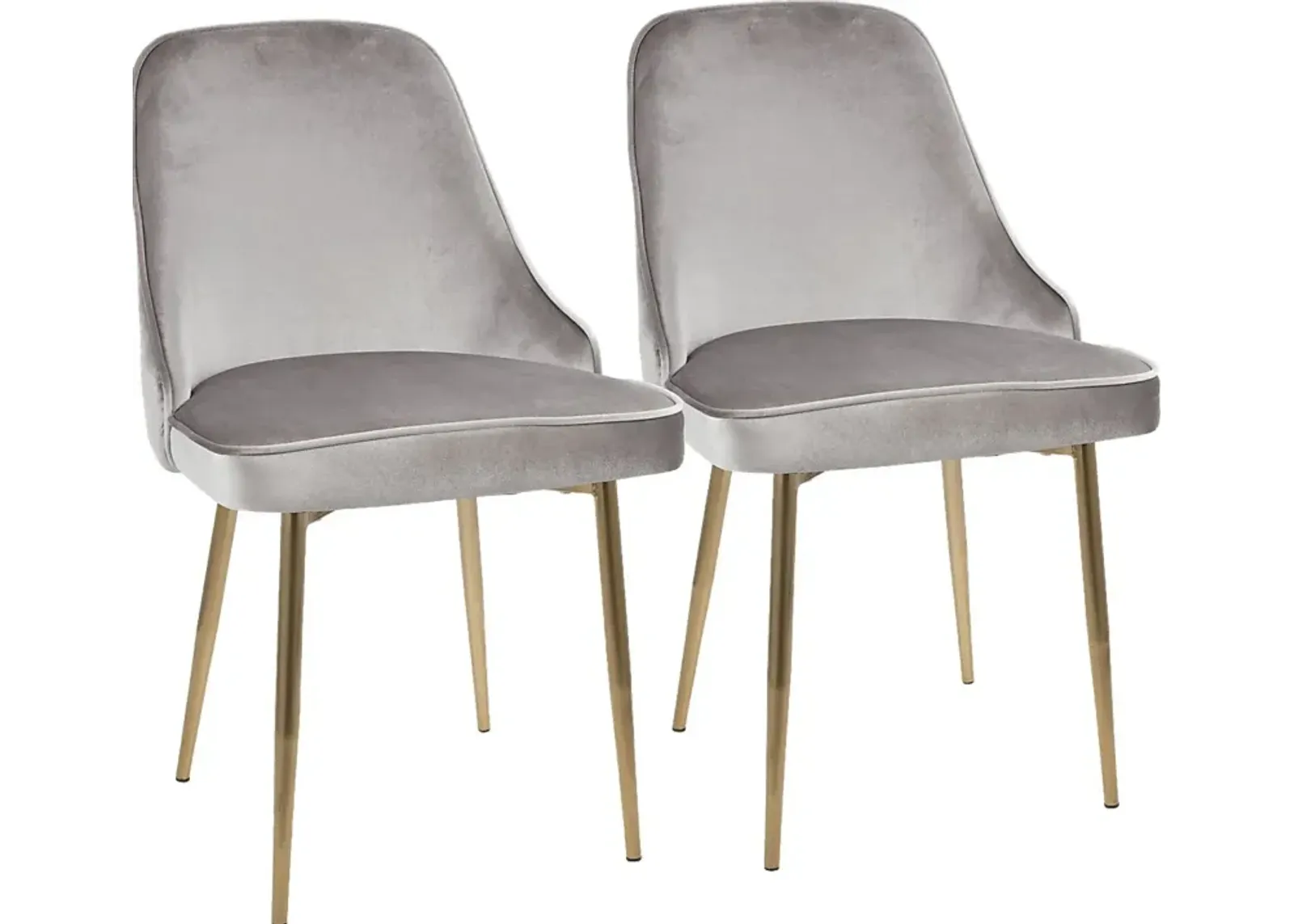 Clovis Silver Dining Chair, Set of 2