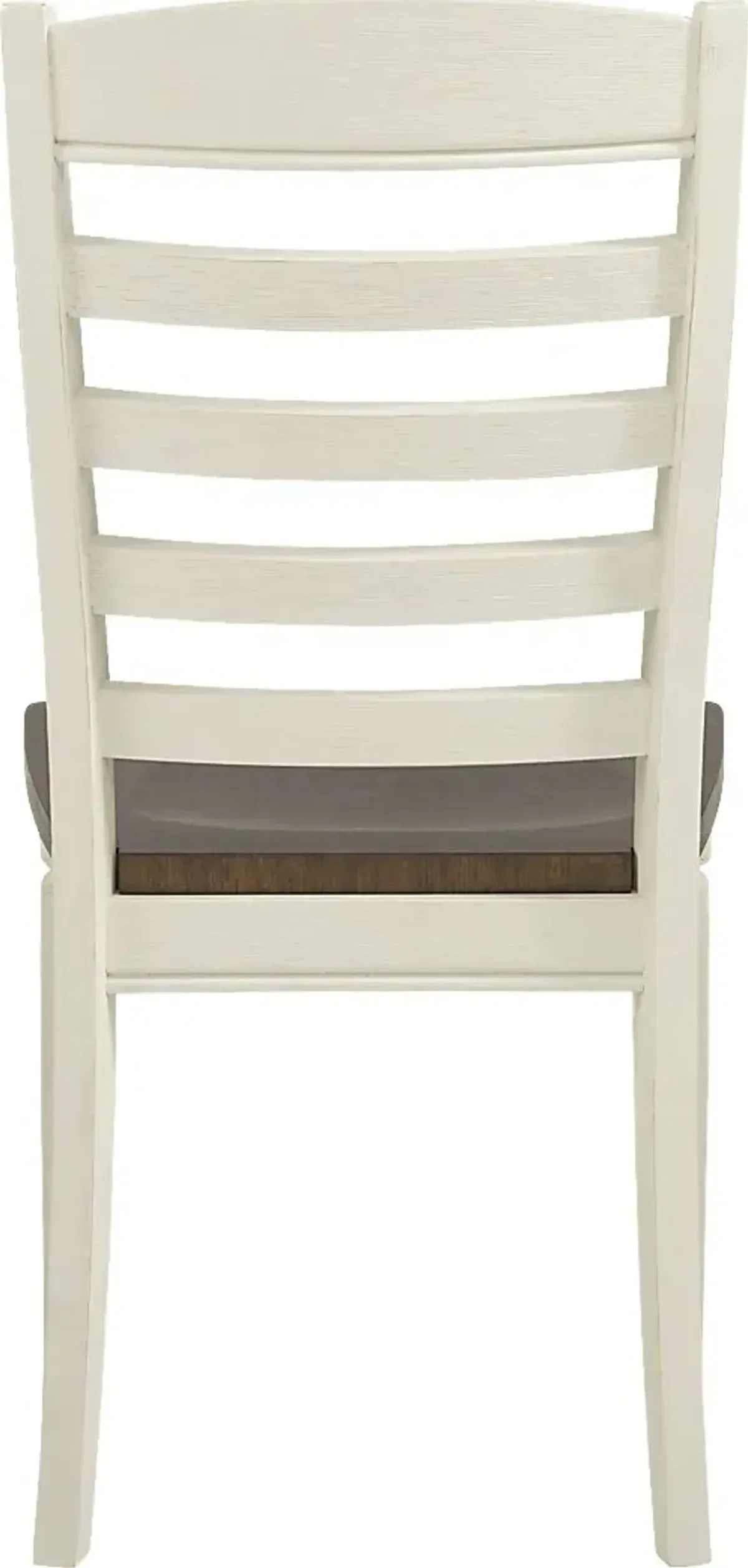 Country Lane Antique White Ladder Back Side Chair