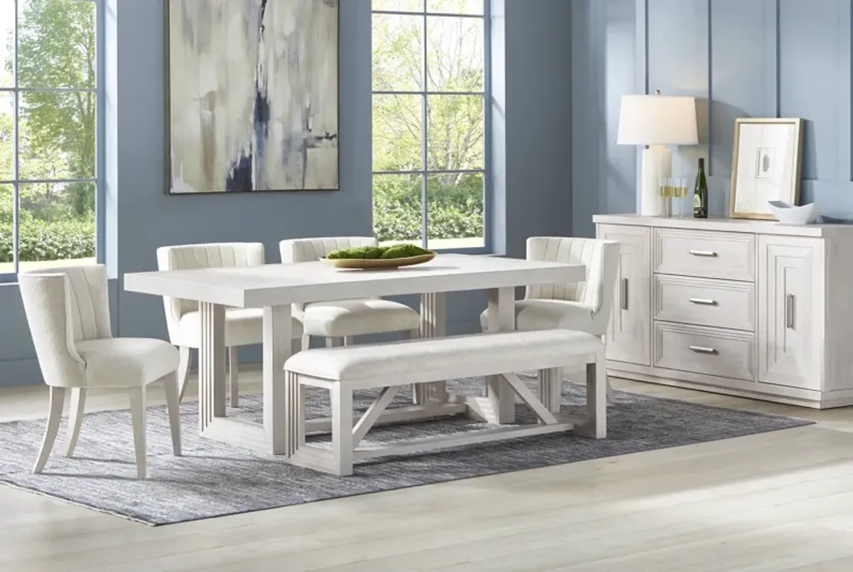 Royal Park Ivory 6 Pc Dining Room