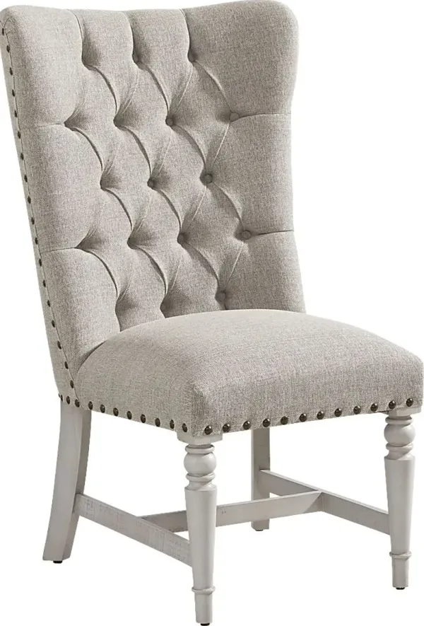 Crestwell Manor Dark Gray Upholstered Side Chair