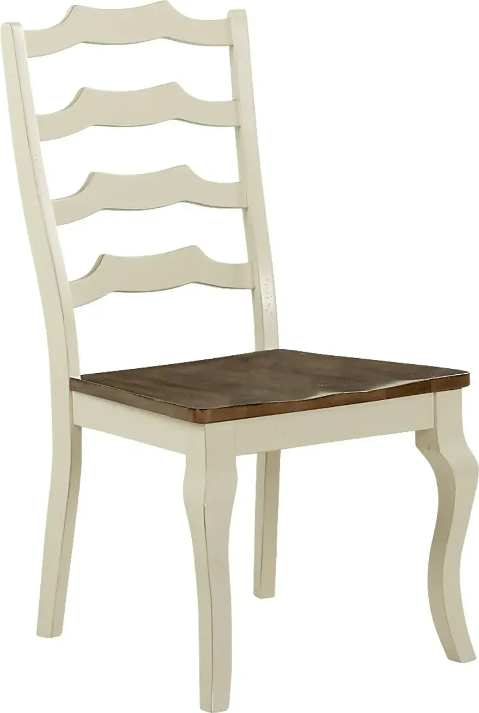 Twin Lakes Off-White Ladder Back Side Chair