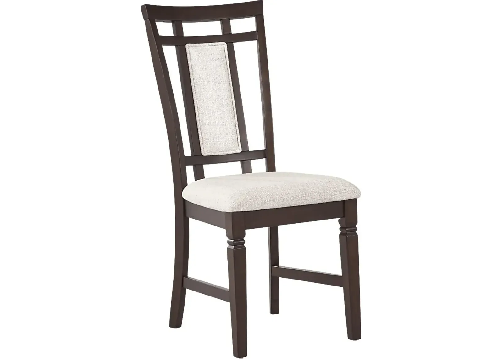 Winslow Brown Cherry Upholstered Side Chair