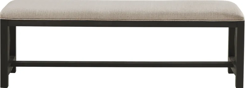 Sillsbee Place Beige Upholstered Bench