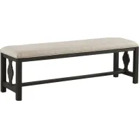 Sillsbee Place Beige Upholstered Bench