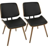 Leverett Black Dining Chair (Set of 2)
