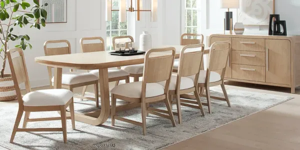 Canyon Sandstone 5 Pc Dining Room with Panel Back Chairs