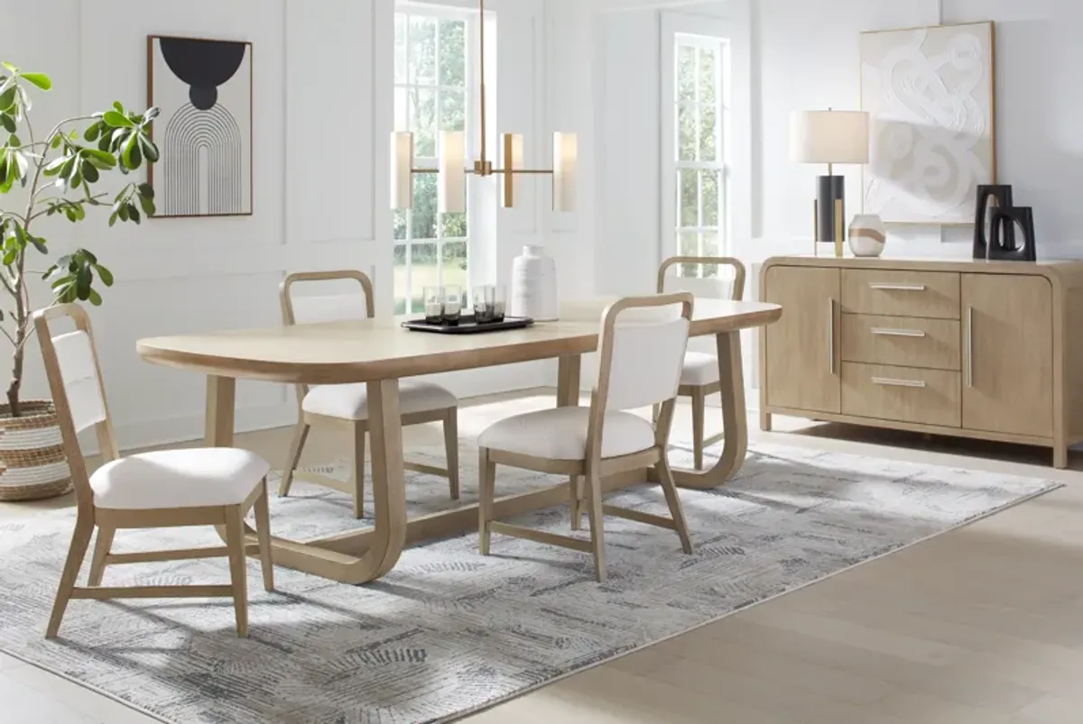 Canyon Sandstone 5 Pc Dining Room with Upholstered Chairs