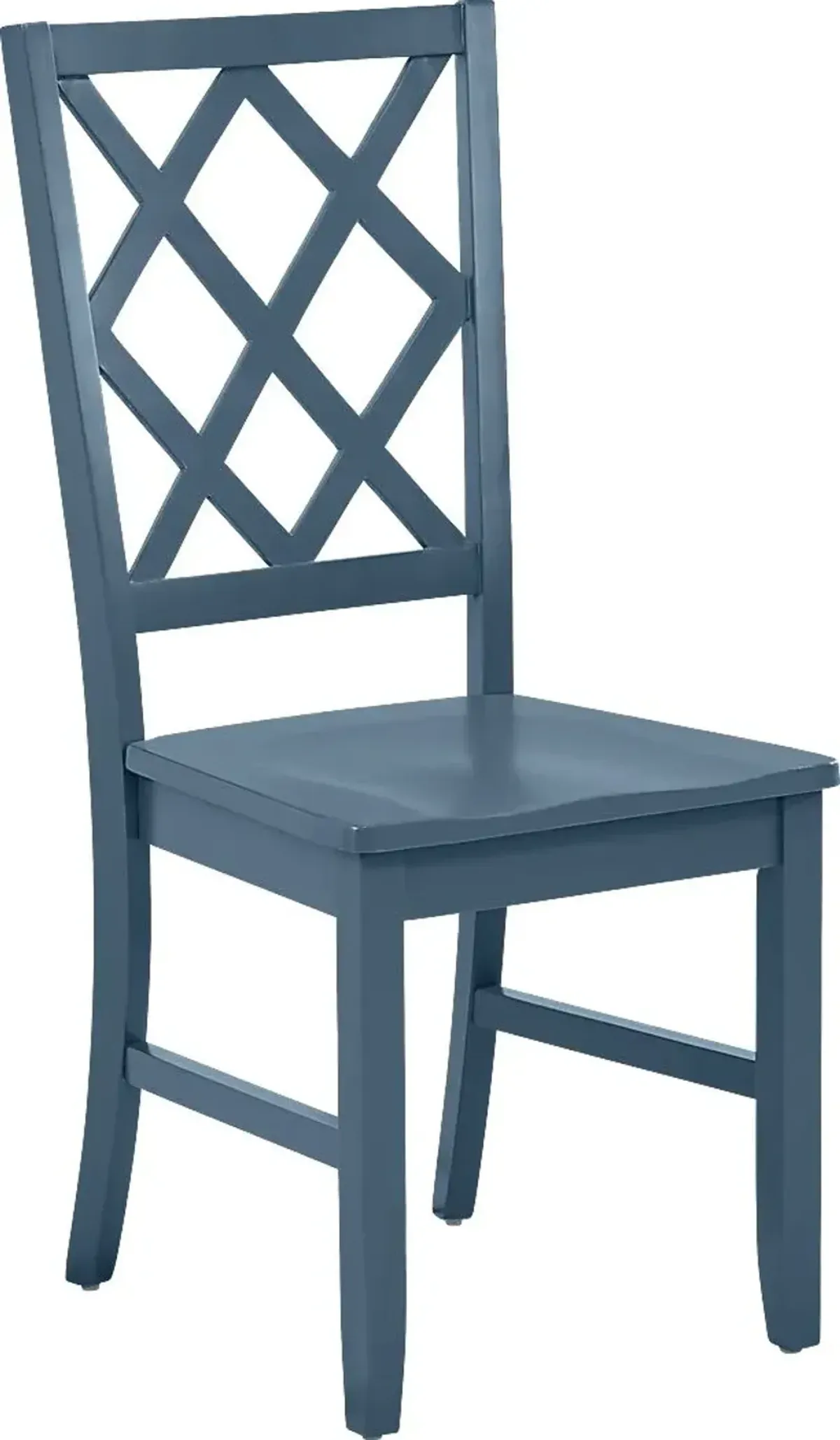 Concord Blue Diamond Back Chair