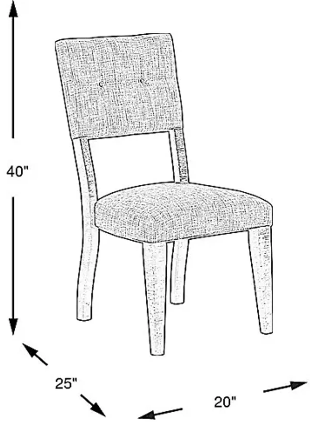 Hill Creek Black Side Chair