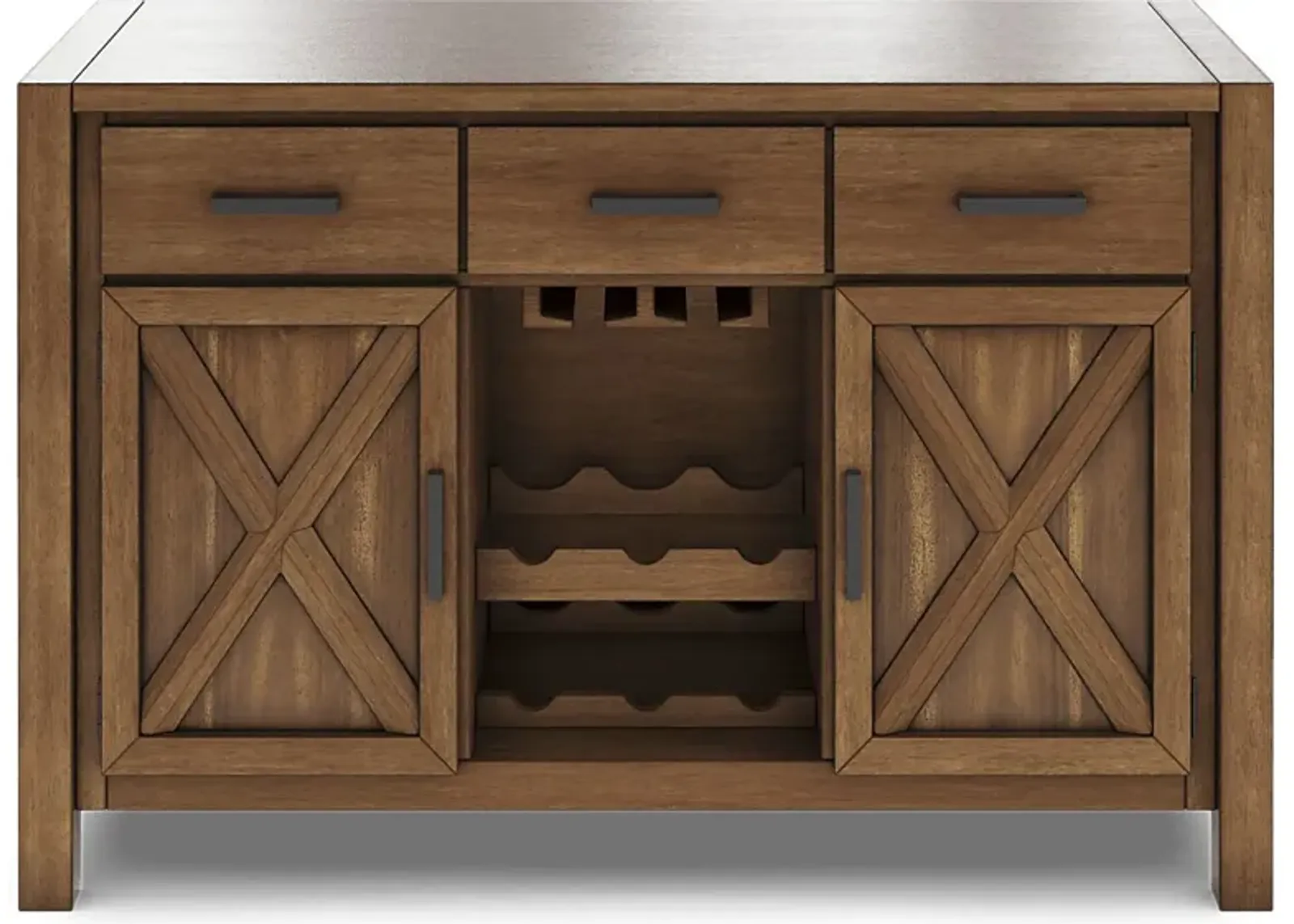 Acorn Cottage Brown Server