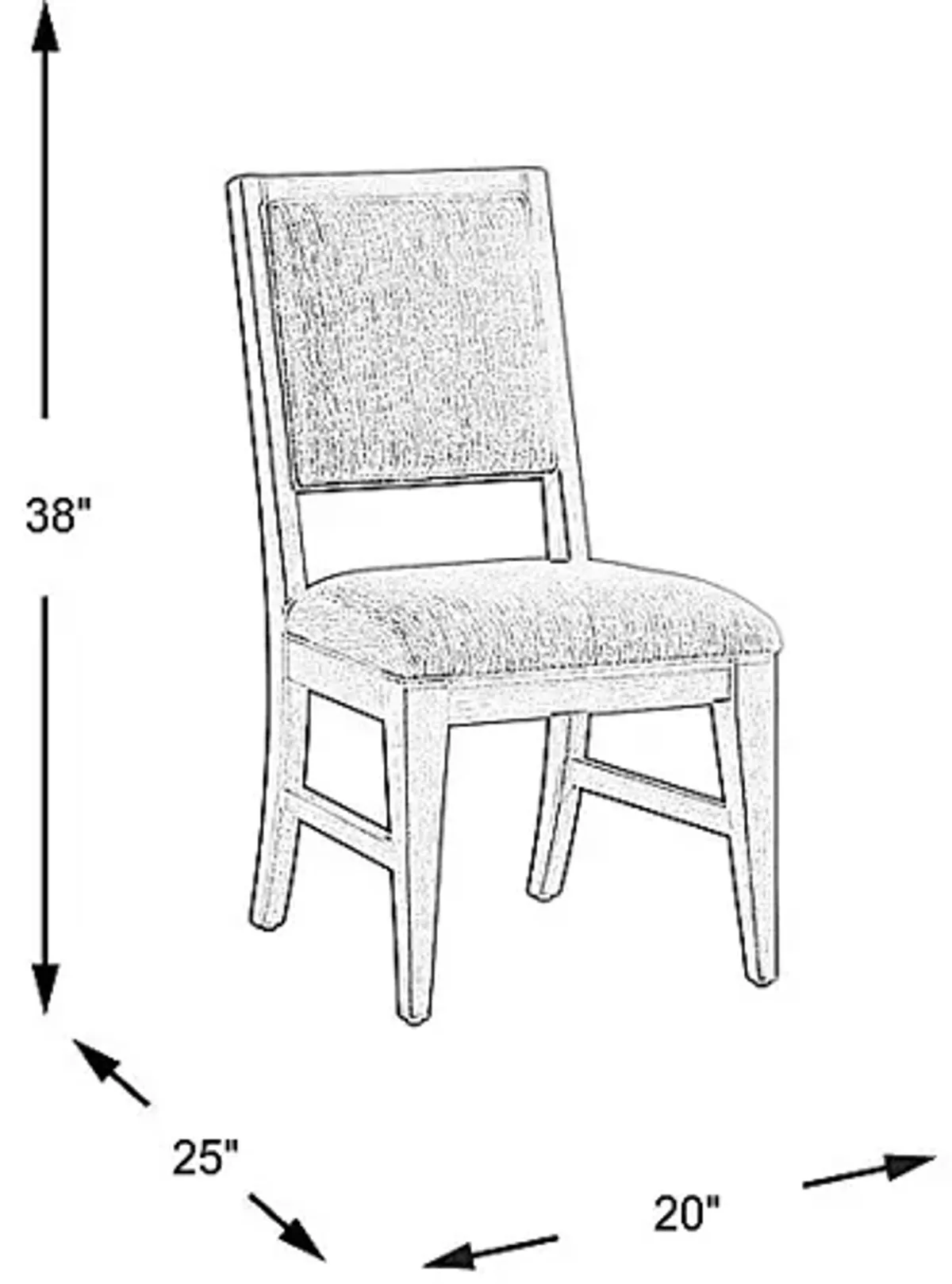 Royal Park Ivory Wood Back Side Chair