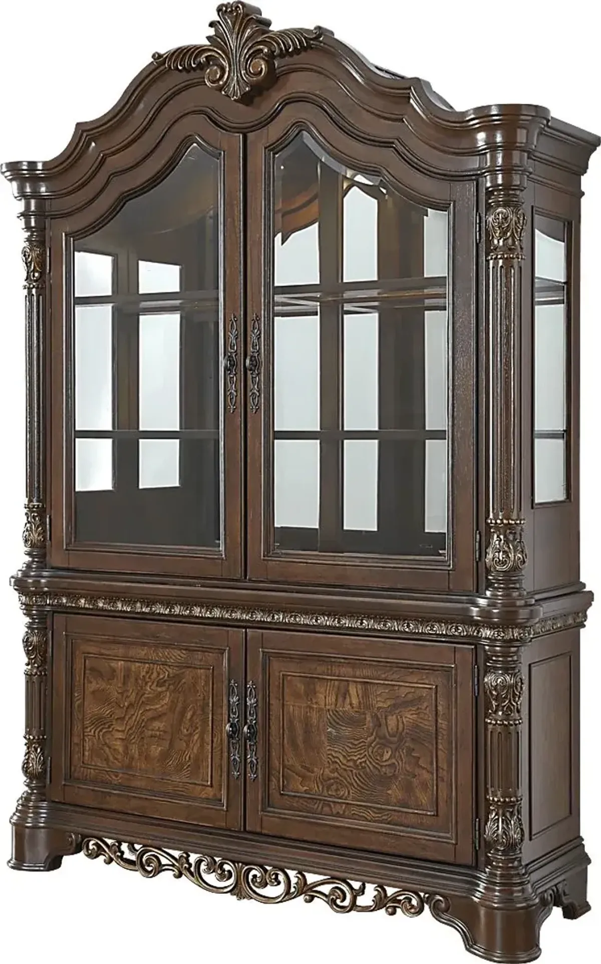 Handly Manor Tobacco 2 Pc China Cabinet