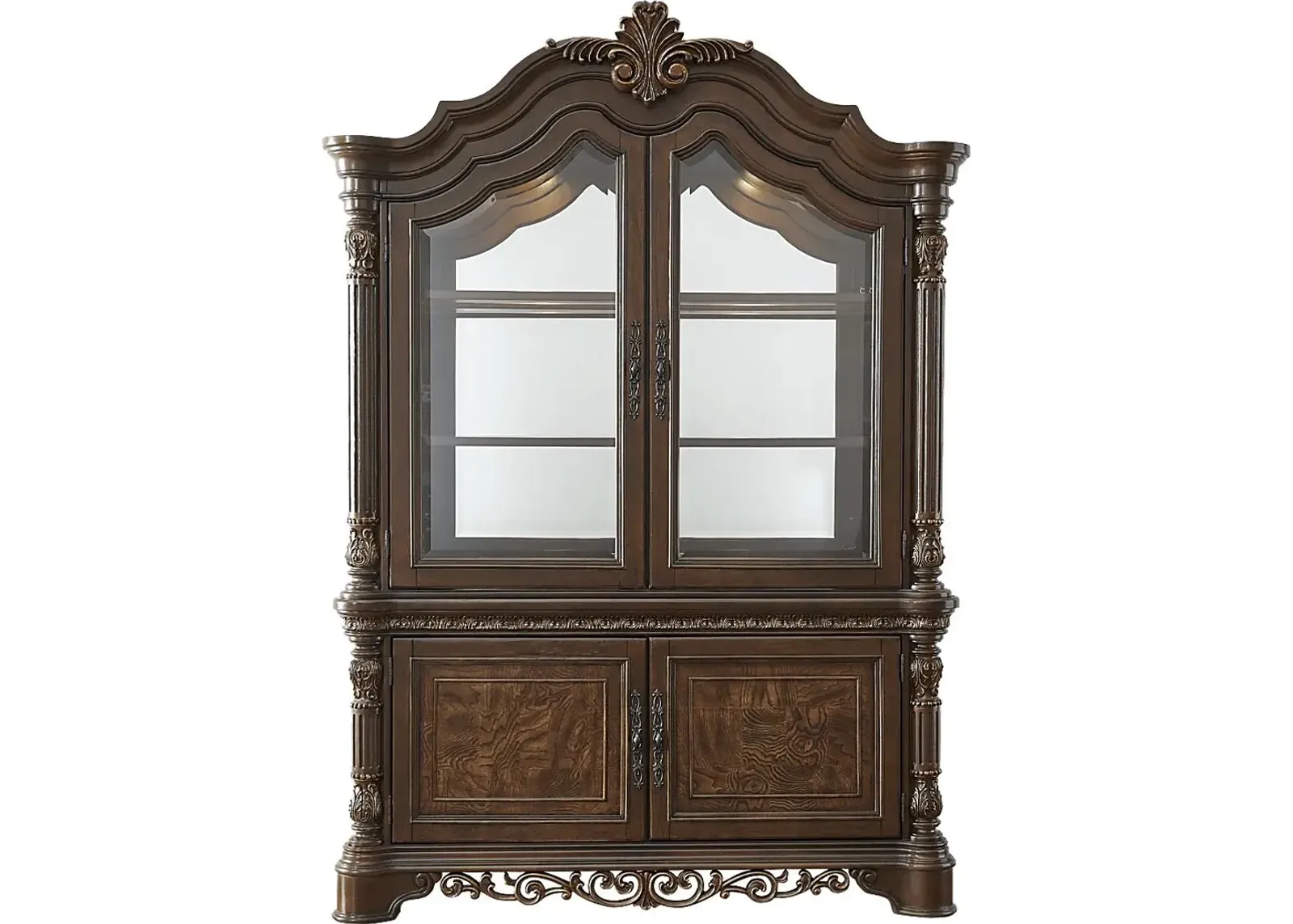 Handly Manor Tobacco 2 Pc China Cabinet