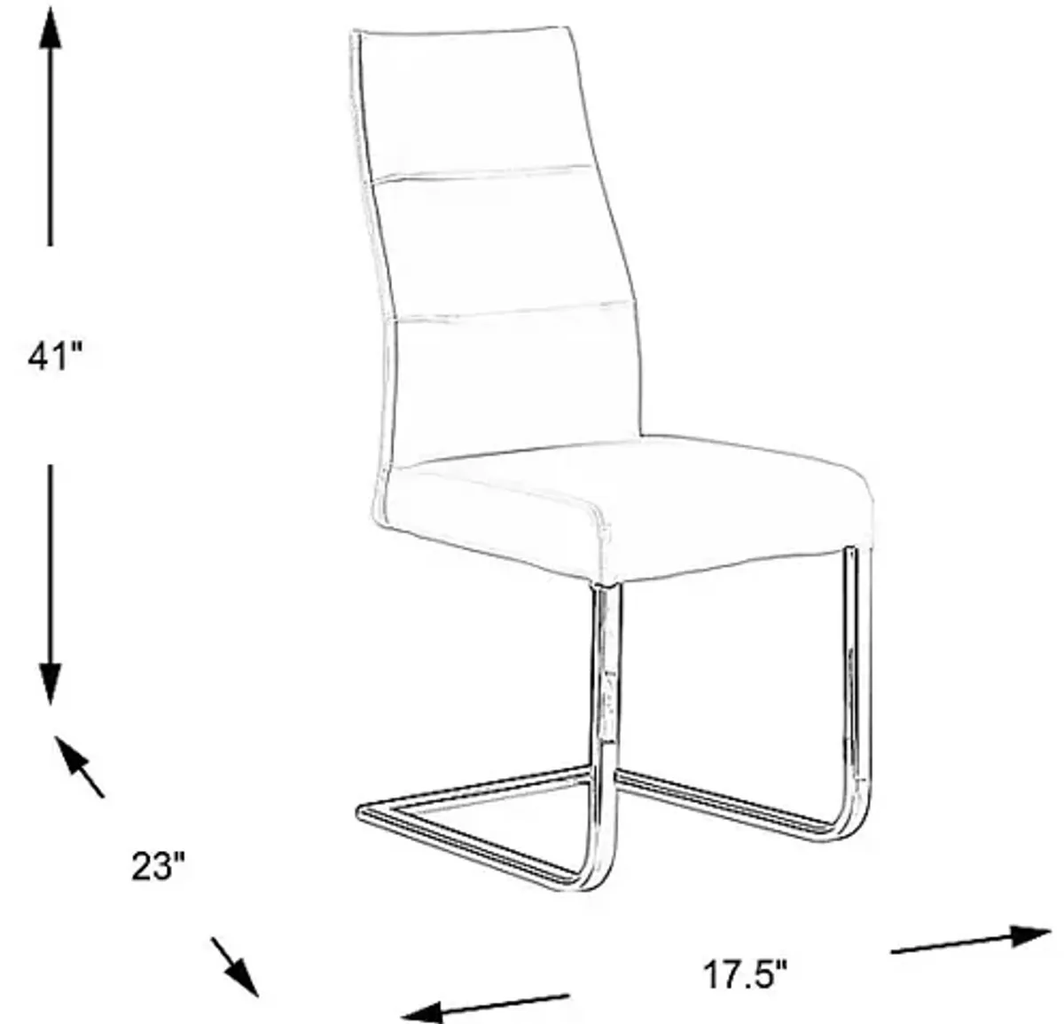 Washington Square White Side Chair