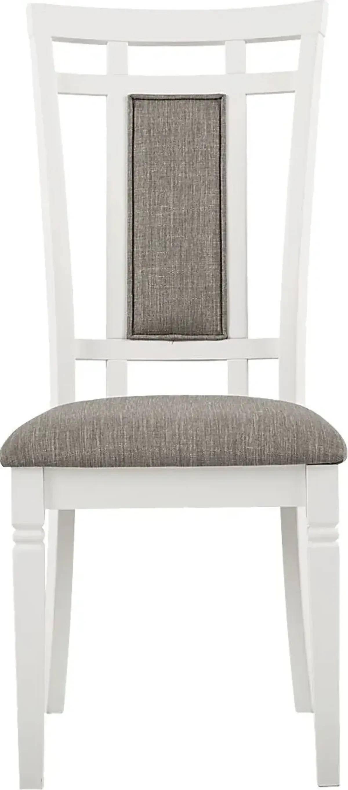 Riverdale White Upholstered Back Side Chair