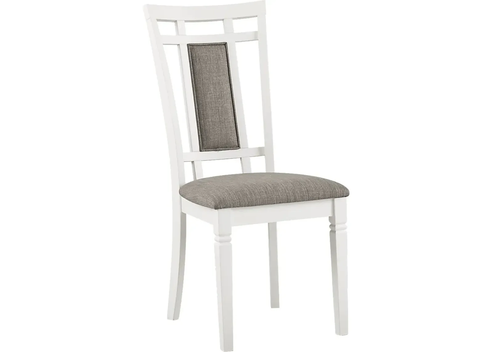 Riverdale White Upholstered Back Side Chair