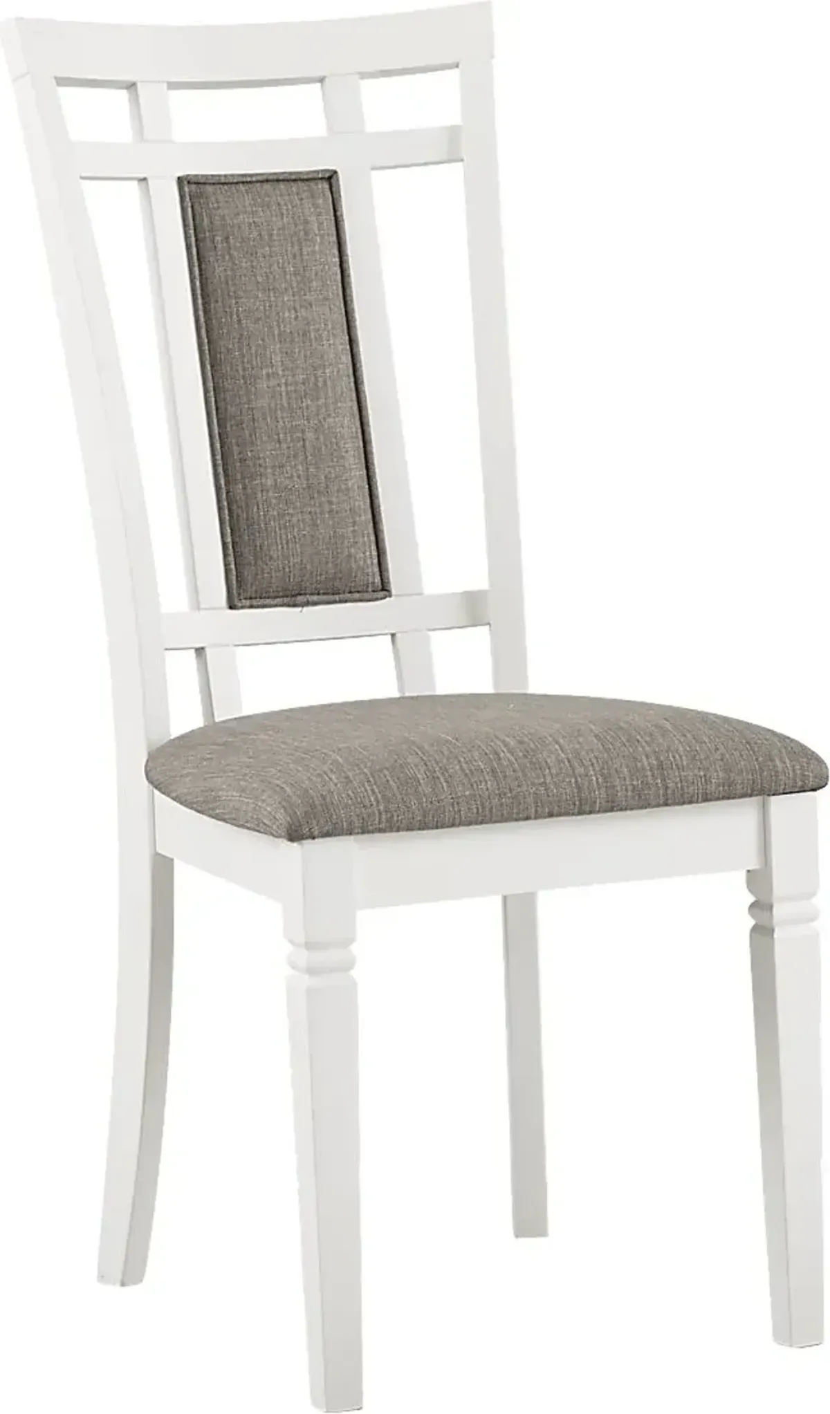 Riverdale White Upholstered Back Side Chair