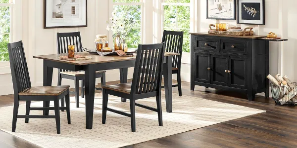 Stanford Black 6 Pc Dining Room